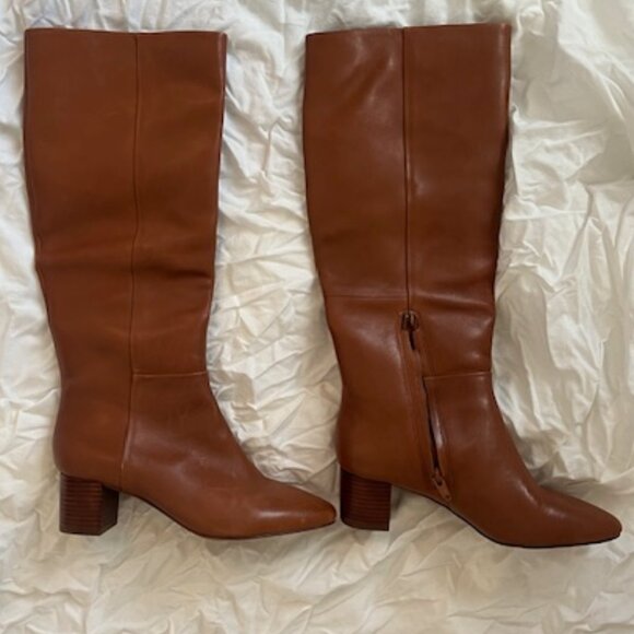 Benana Republic Brown Leader Knee Boots - Womens 7 - Picture 2 of 7